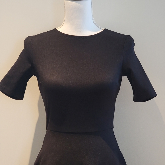 ❤️BLOOMINGDALE AQUA BLACK MINI COCKTAIL DRESS - Picture 2 of 9